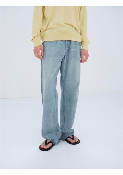 jeans faded selvedge uomo indigo AURALEE | A26SP03DELIGHT INDIGO